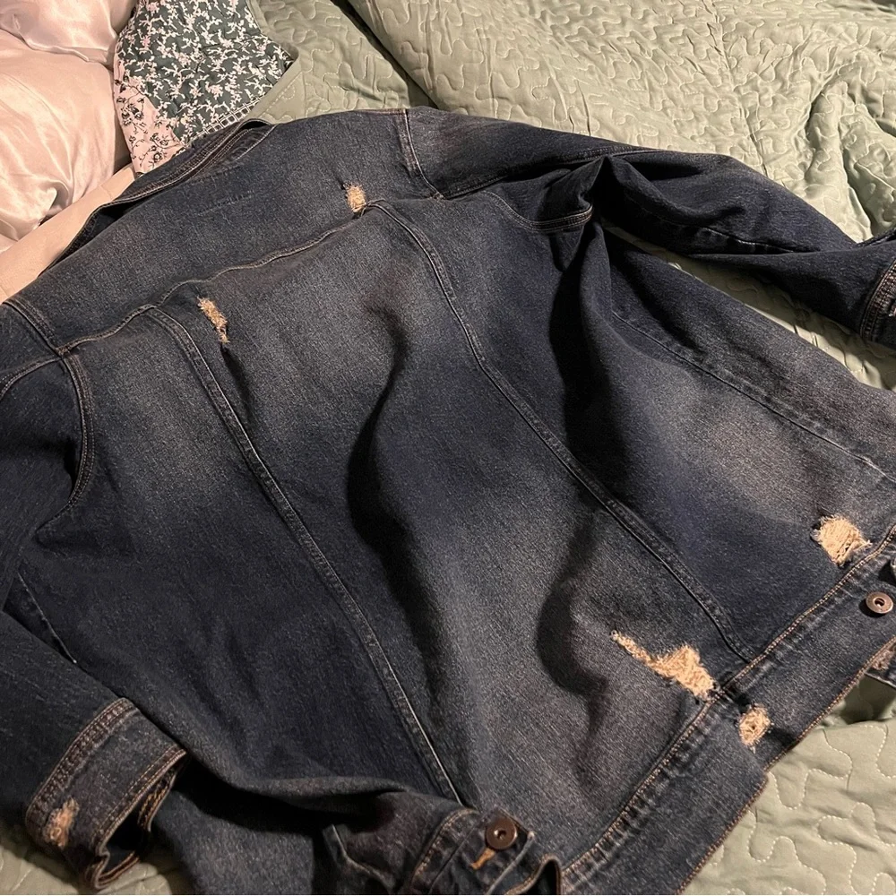 Distressed Jean Jacket - Picture 2 of 3